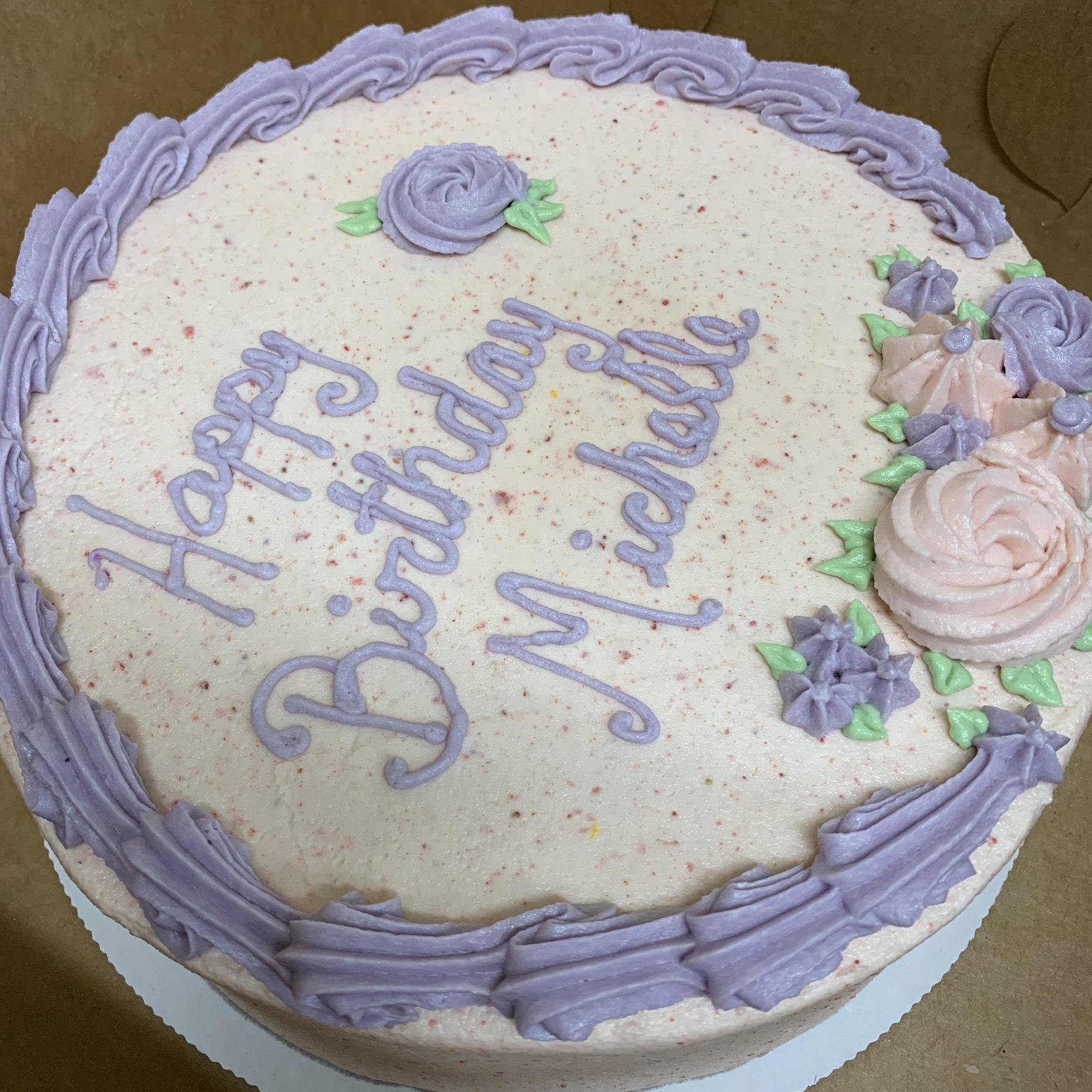 Custom Vegan Birthday Cake