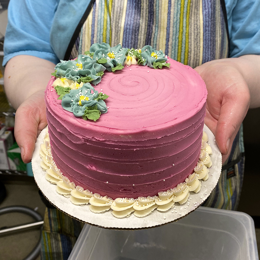 Custom Made Flower Cake